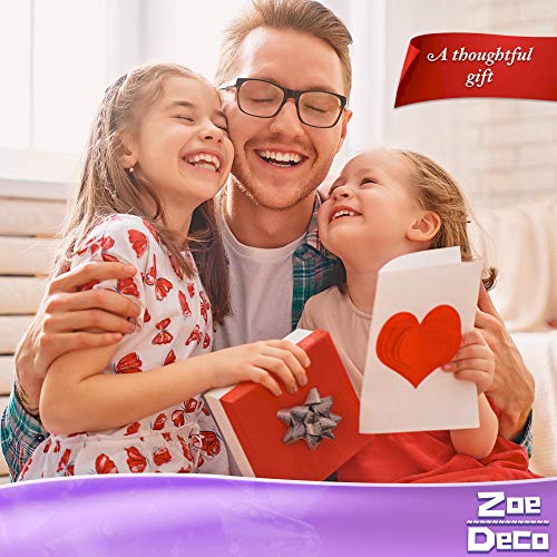 Zoe Deco Star Bows in Boxed Set (Assorted Colors & Sizes, 100 pc), 2 Rolls of Ribbon, Self-Adhesive Gift Wrapping Bows, Small & Medium Christmas Bows