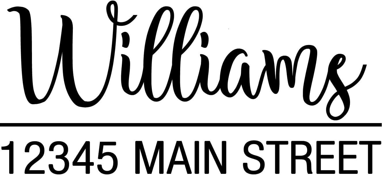 Custom Personalized Cursive Name Vinyl Decal Stickers for Mailbox
