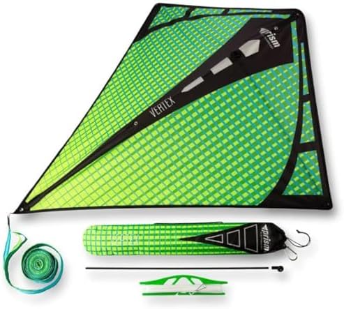 Prism Kites Vertex Diamond – Classic Single-Line Kite – Easy to Assemble – Tail and Spare Parts Included – Aurora