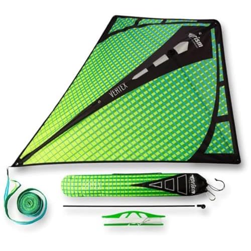 Prism Kites Vertex Diamond – Classic Single-Line Kite – Easy to Assemble – Tail and Spare Parts Included – Aurora