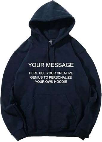 Custom Cotton Pullover Hoodies Unisex Personalized Couples Sweatshirt