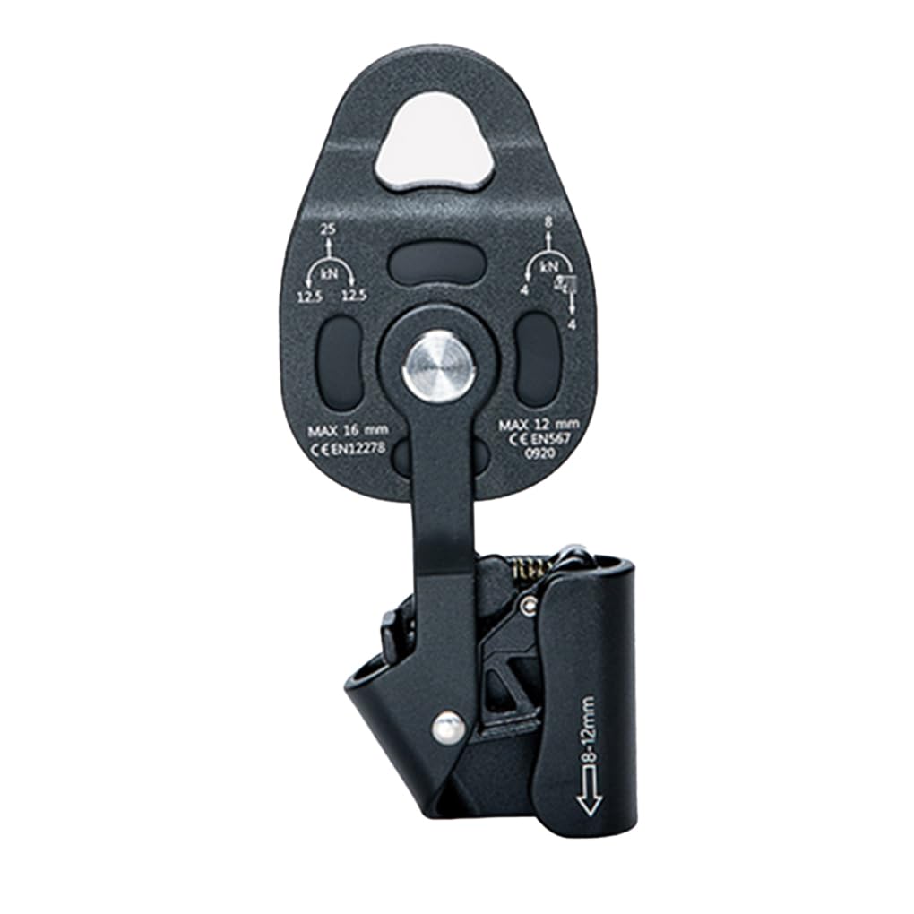 Ascender - Polea de elevación 4KN para escalada y senderismo, rappel, al aire libre, profesional, para montañismo, remolque