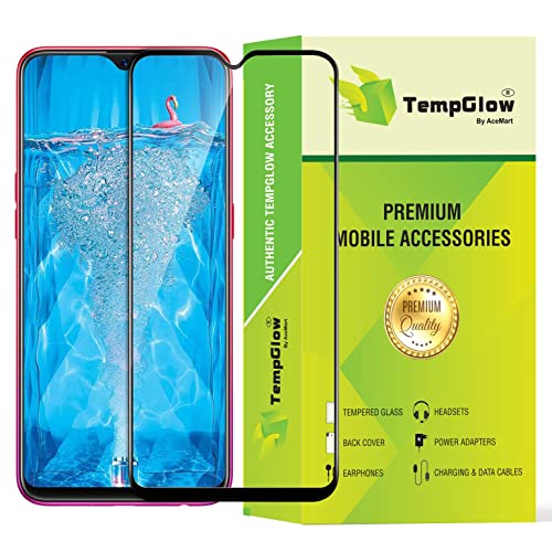 Image of Screen Protector for Oppo A7 / Realme 3 / 3i / A5s (Black) Tempered Glass Edge-to-Edge 6D Screen Guard With Installation Kit