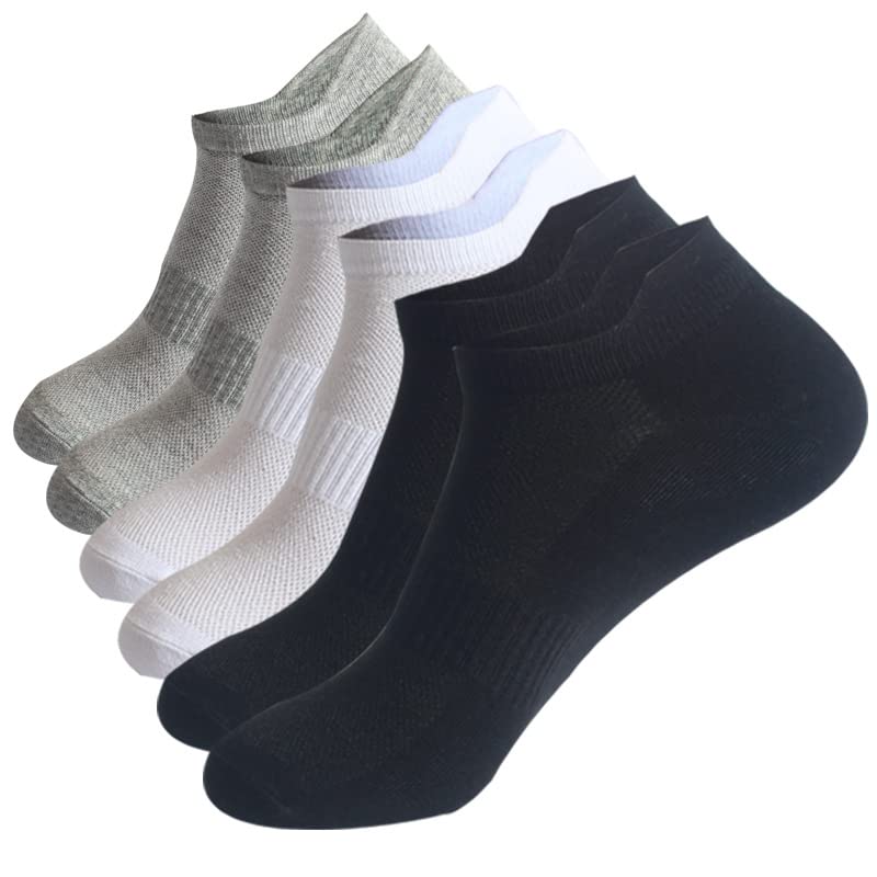 3 Pairs Ankle Socks for Women and men,Running Athletic Low Cut Tab Cushioned Sports Socks