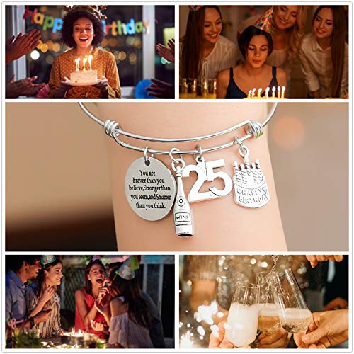 Image of Silver /14k Gold Plated Birthday Bracelet, Natural Healing Crystal Bracelet Gifts for Her Birthday for Daughter Granddaughter Friends Mom Grandma Sister