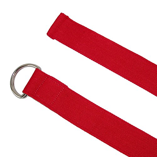 CTM Canvas Web Belt with D Ring Buckle2