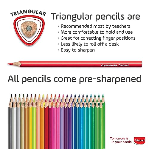 Image of Maped Color'Peps Color Pencil Set - Pack of 48 (Multicolor)