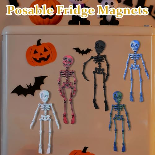 Set de 15 imanes esqueleto articulados para nevera miniatura 3
