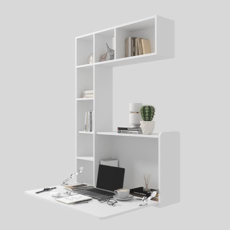 DMAITH Wall-Mounted Hidden Desk Cabinet: Maximize Space and Efficiency