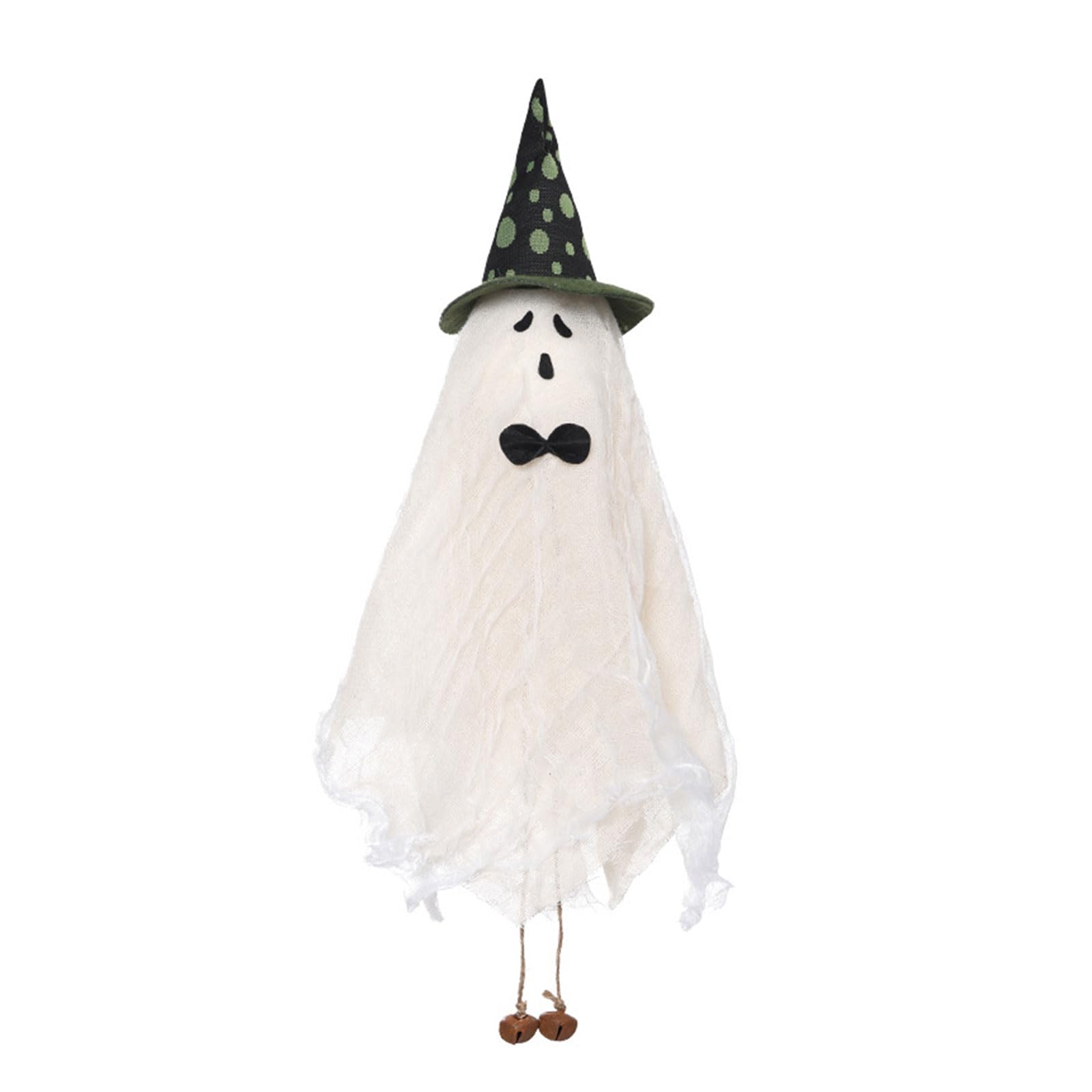 Kalttoy Green Halloween Hanging Ornament Festive Wind Chimes Witch Hat Ornaments New Year Pendant For Halloween Home Festival Wind Chimes