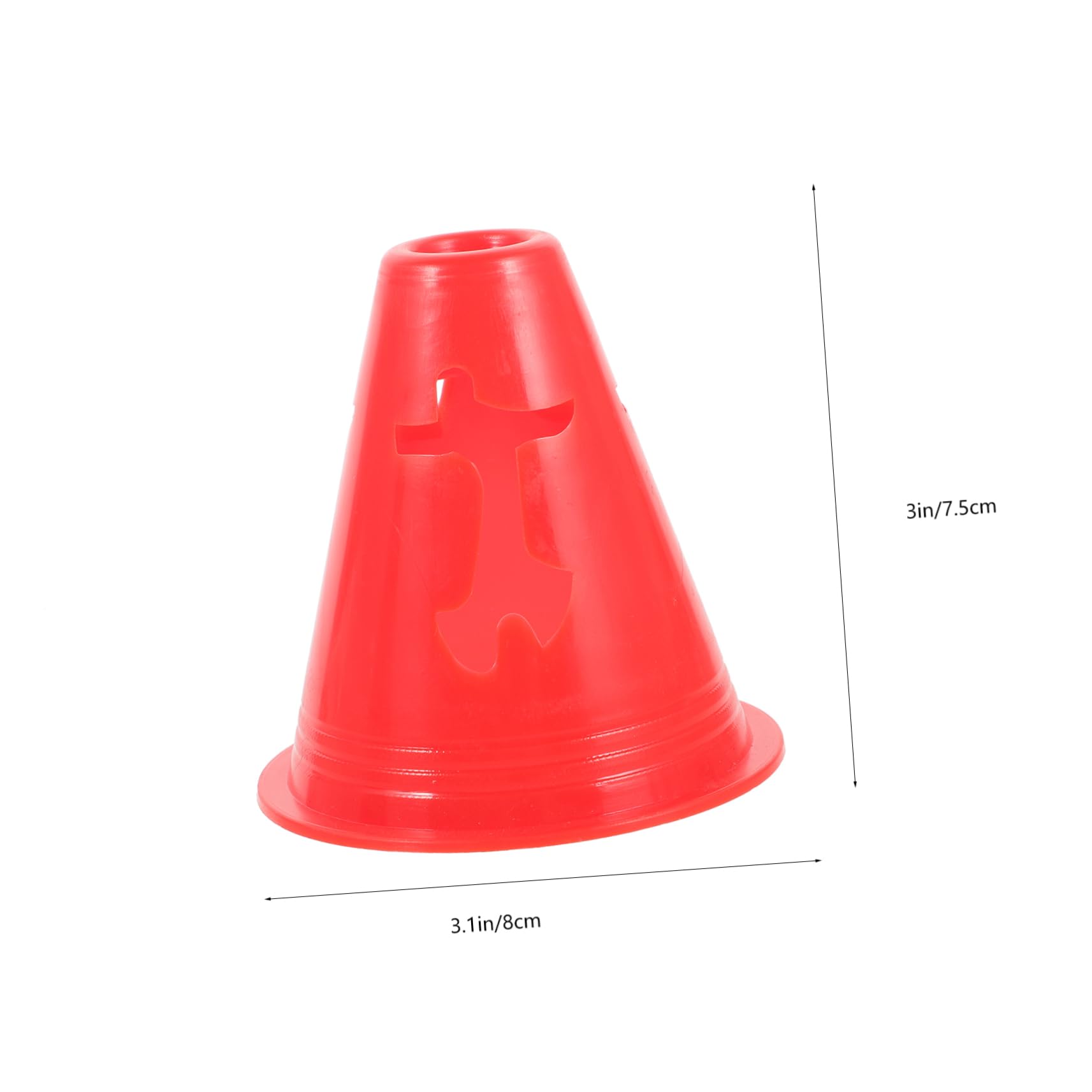 MUSISALY 10pcs Cones for Roller Skating Training Bright Agility Markers for Boys and Girls and Classroom Use Pe Material for Obstacle and Sports Activities