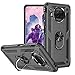 KUAWEI Custodia Xiaomi Mi 10T Lite 5G, con Anello in Kickstand Custodia Girevole a 360 Gradi, supporto magnetico Per auto Per Xiaomi Mi 10T Lite 5G 6.67" (Nero)