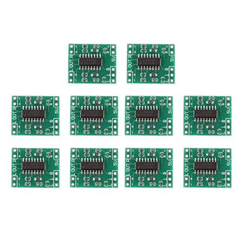 sourcing map 8403A Digital Amplifier Board, 2.5-5V Output 3W+3W Module for DIY Projects 10PCS