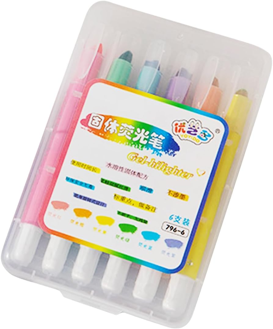 Unique Bible Highlighter 6 Color Set Quick-drying Pen Smooth Writing Colorful Marking