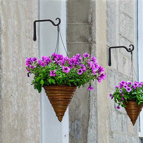 image for BOLITE 18032 Wall Hooks, Rustic Hanging Plant Brackets Decorative Indo