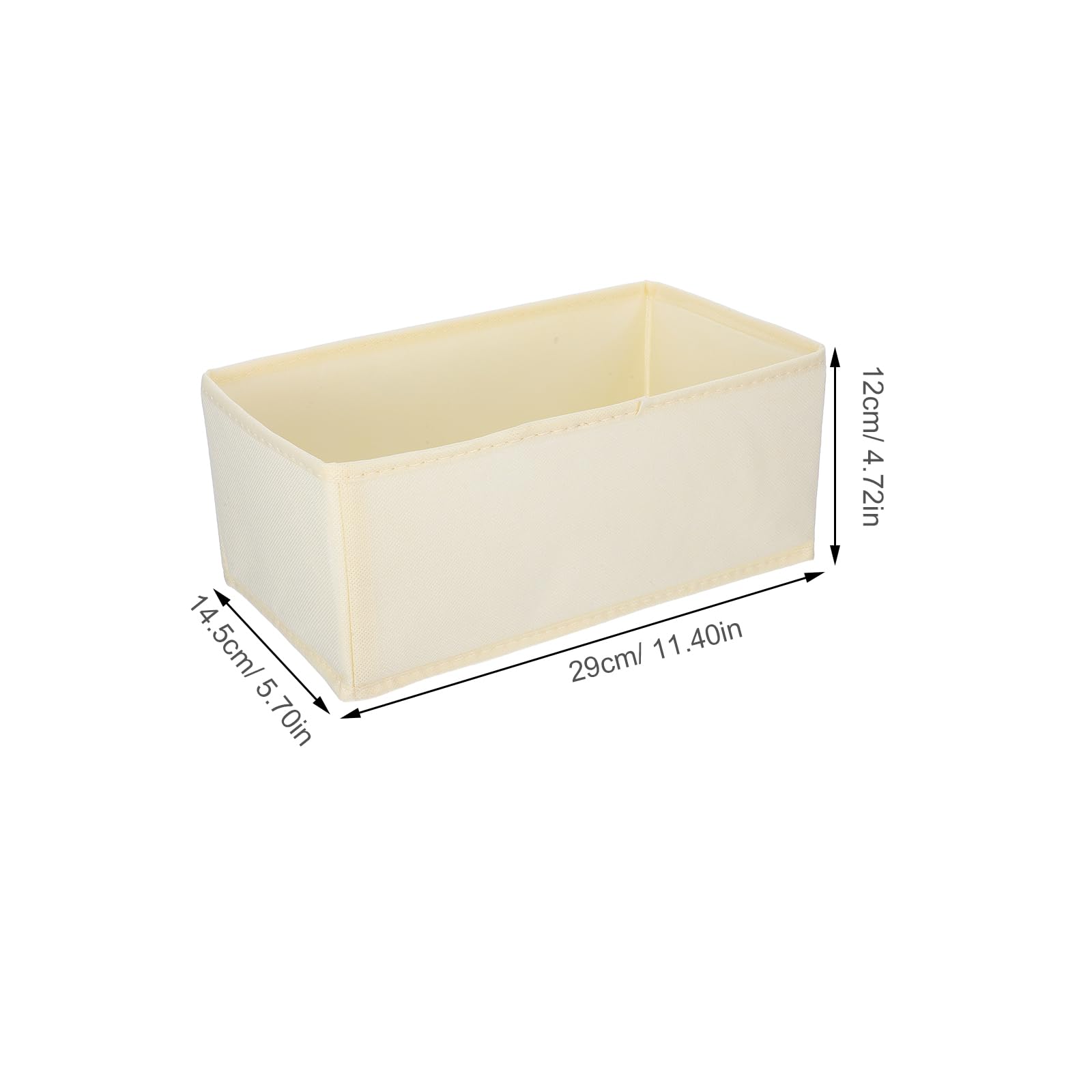 Organizzatore Intimo Cassetto 6 Pezzi Beige per Armadio