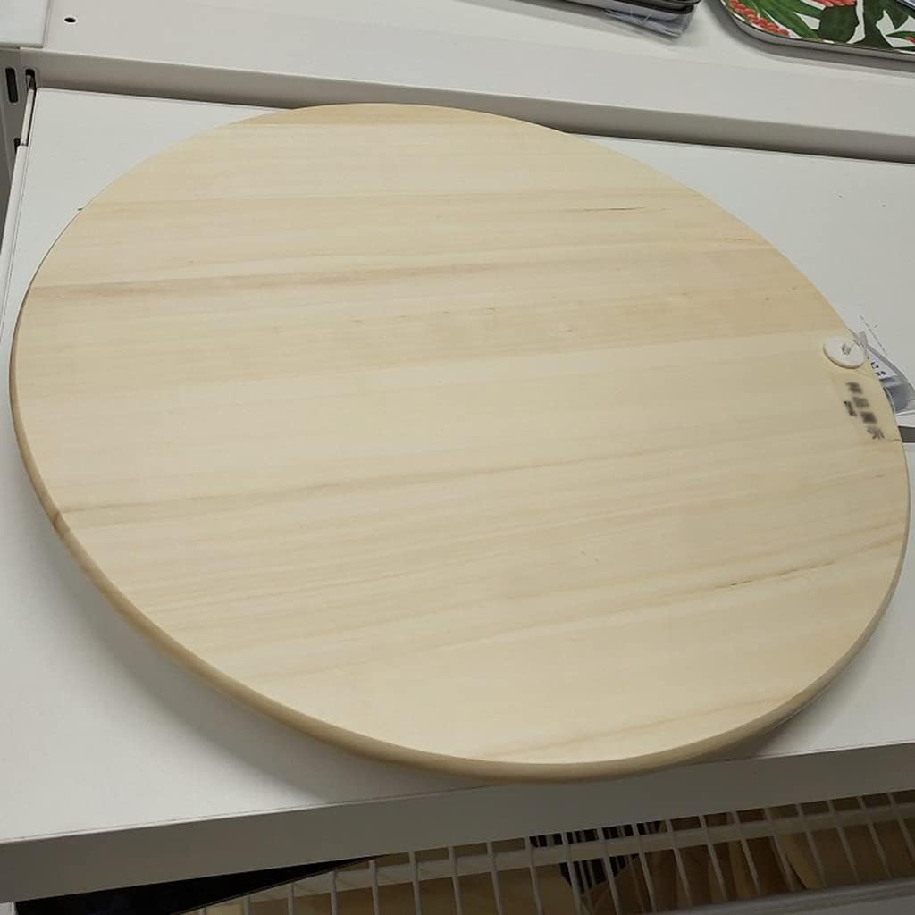 Diameter 39cm Wood Lazy Susan Turntable Spin Organizer for Kitchen Pantry Cabinet Fruit Solid Wood Rotating Storage Rack Carrying Capacity 12 Kg