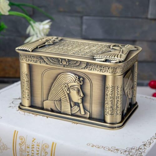 Boîte à bijoux pharaon déco vintage pour coiffeuse chic