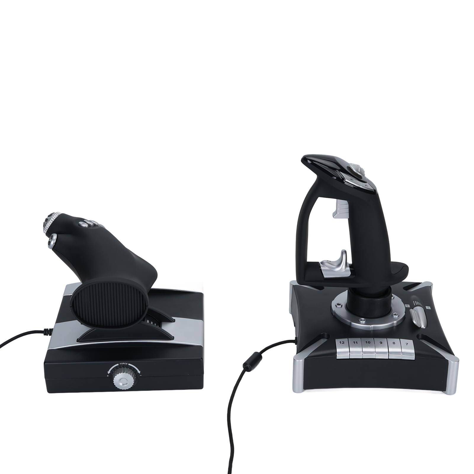 Joystick per Simulazione di Volo con Doppio Stick di Controllo Preciso per Serie X S Wins7 8 10 11, Controller per Simulatore di Volo Immersivo per Appassionati di Giochi