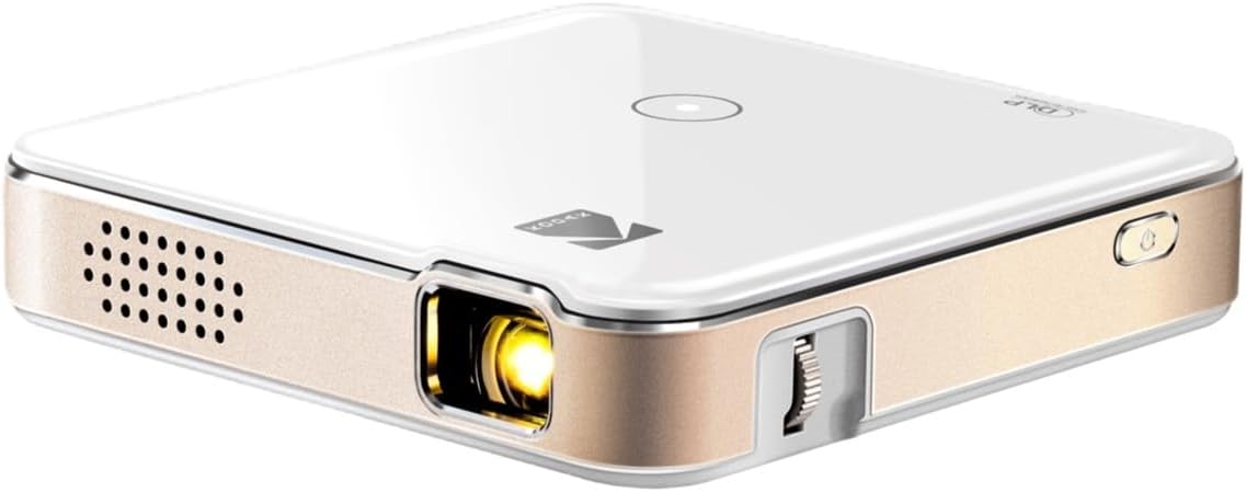 KODAK Luma 150 Pocket Projector, Portable Movie Projector w/Built-In Speaker for Home and Office Produces Images Up to 150 for Anywhere Entertainment, HDMI, USB, MicroSD, Airplay and Miracast Enabled