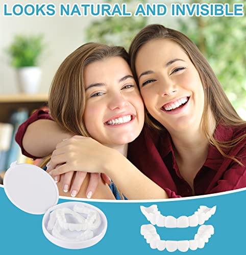 Fake Teeth, 2 Pcs Veneers Teeth For Women And Men, Dental Veneers For Temporary Tooth Repair Upper And Lower Jaw, Protect Your Teeth And Regain Confident Smile, Bright White-Lq3 #TOP6