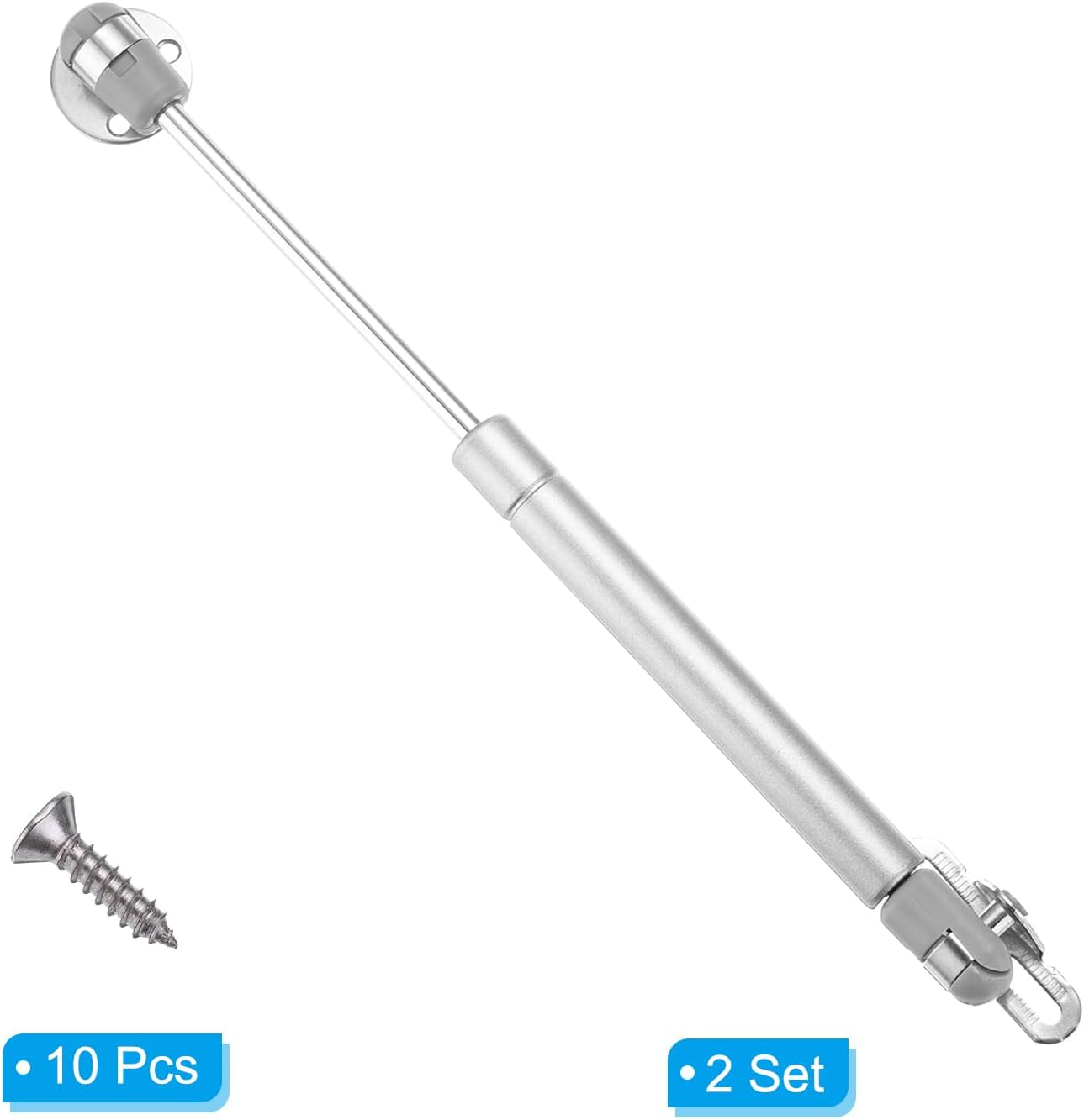 PATIKIL 9LB/40N Gas Struts, 10.4 Inch Spring Shocks Lift Support for RV Overhead Truck Rear Window Motorhome Door Cabinet Door Toolbox Lid, 2 Sets