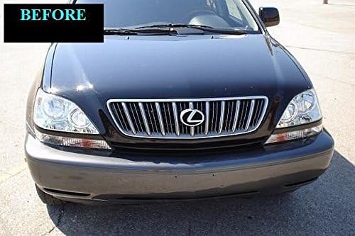 fits LEXUS RX300 1999-2003 CHROME GRILLE GRILL KIT 2000 2001 2002 99 00 01 02 03 RX 300