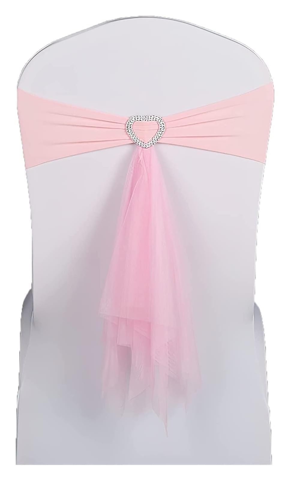 RZQVHBKXWGT chair sashes,Elastic Chair Bands Ties with Buckle Slider Covers Slipcovers,Red,10PCS (Color : Roze, Size 50PCS) Geel, 100PCS (Color, 10P(Roze,100PCS)