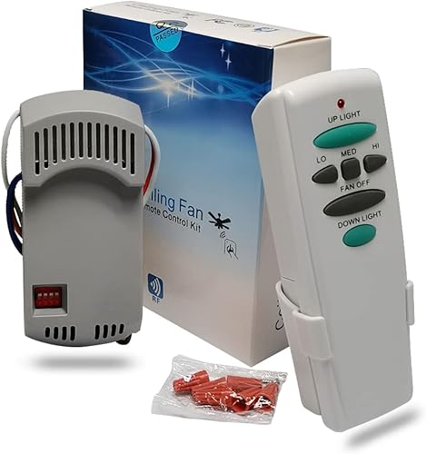 Miniatura 6 de COREBAY Kit de control remoto universal de ventilador de techo con luz hacia arriba abajo de repuesto para Hampton BayHarbor