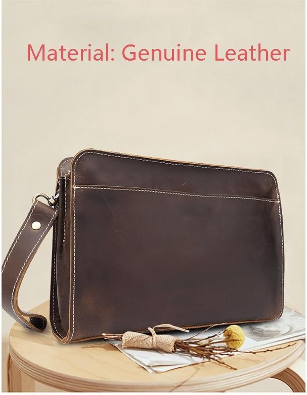 Wallet Man Crazy Horse Leather Clutch Retro Layer Cowhide Bag Fashion Clip Large Capacity Genuine