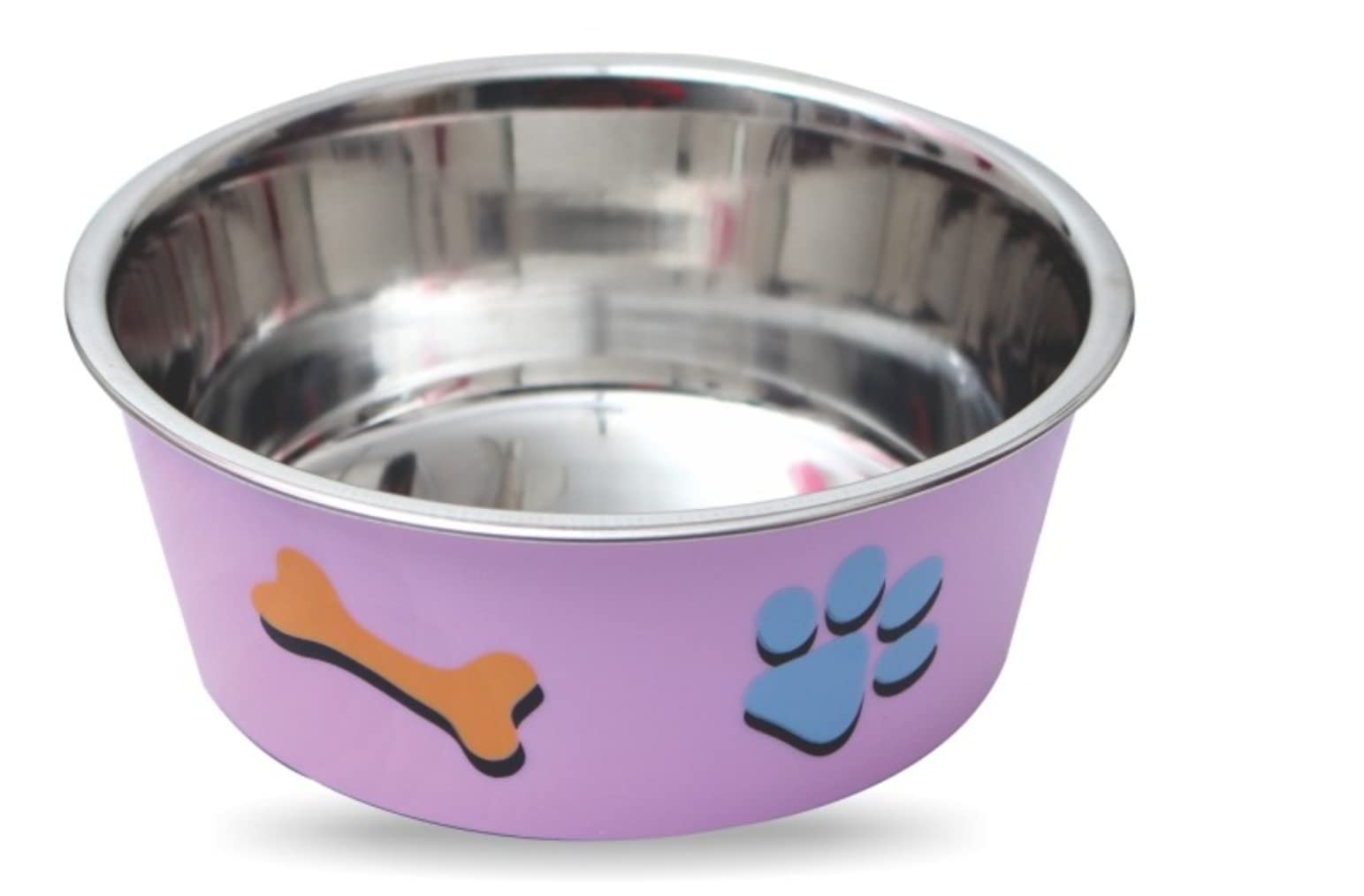 Elton Paw & Bone Matte Finish Cutie Bowls (Pink) with Poly Resin Exterior Inside high Gloss Stainless Steel for Feeding Dogs Cats and Pets (Medium - 800 ml) (B09S6S3BRB) Amazon Price History, Amazon Price Tracker