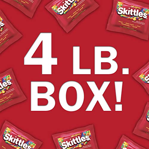 SKITTLES Original Fun Size Chewy Candy Bulk Pack, 4 Pound Box - image 4