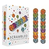 Juego de Palabras con Dados revueltos para 1-5 Jugadores, Juego de ortografía con Dados, Juego de Mesa para ejercitar la Mente, Juego de Mesa Familiar rápido y Divertido. (60 Dice)