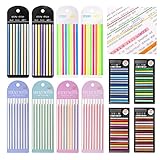 Ruksifg 2480 Sheets Transparent Highlighter Tape Removable Sticky Tabs Highlighter Strips for Note Taking,Page Marker,Book Annotation Supplies