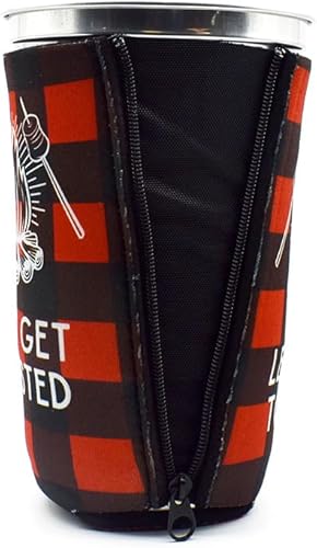 Miniatura 2 de ZipSip Imán Coozie ajustable todo en uno con cremalleras para latas, botellas, latas delgadas, vasos de pinta, tazas de fiesta, café, enfriador de