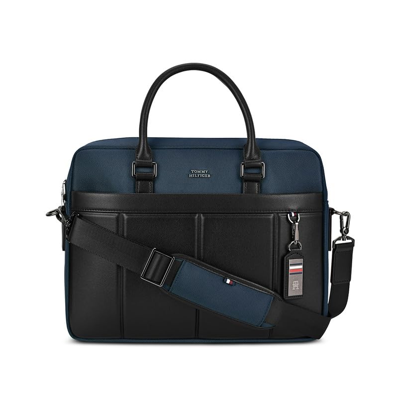 Tommy Hilfiger Unisex Business Case BLOSSOM | Elevated Laptop Bag with iPad Sleeve | PU Handles | Messenger Bag with Trolley Holder | Organised Interior with Accessory Holder