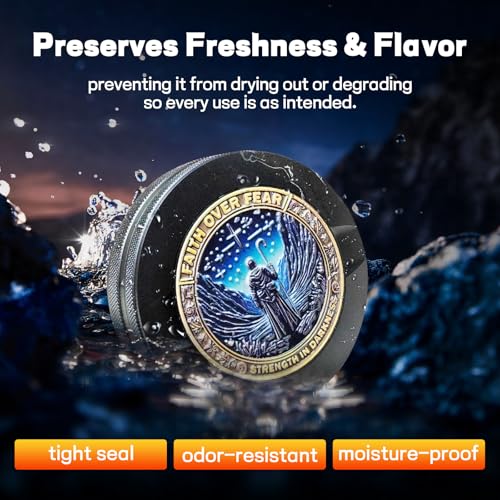 Image of Metal Can | Metal Container | Pouch Container | Small Storage Tin (Faith)