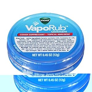 Procter and Gamble Vicks Original Cough Suppressant Ointment, 0.45 Ounce Tin – 24 per Pack – 12 Packs per case