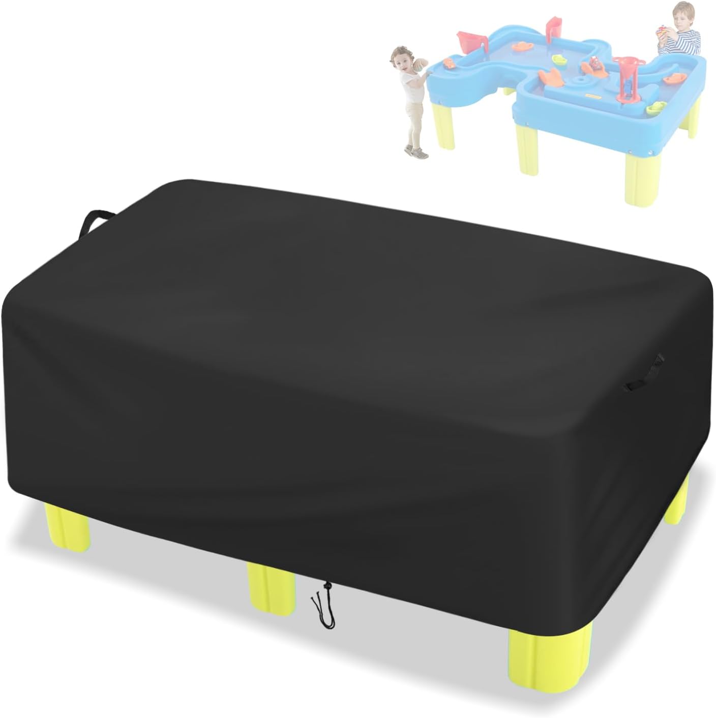 Water Table Cover for Simplay3,Waterproof Big River and Roads Water-Play Tables Covers for Ages 4-8,Outdoor Large Water-Table Shield for Activity Play Table-46X30X16in (Cover Only)