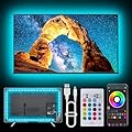 NBBUFF Led Lights for TV for 32-80 Inch, 20ft TV Led Backlight, RGB Led Strip Lights Music Sync Color Changing, USB Led Light Strip with Remote, App Control Led Lights for Bedroom, Gaming Accessories