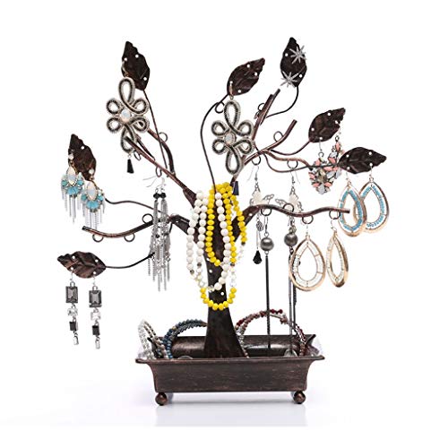 DIANDIAN Porte Bijoux Arbre Vintage Forme Bijoux Bracelets Colliers Boucles d'oreilles Organisateur Présentoir Porte-Bijoux Organisateur Cover