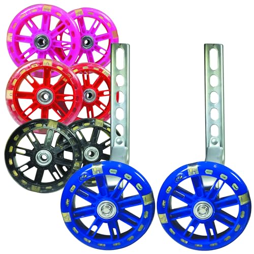 Rodinha Roda Lateral para Bicicletas Infantil Treino Regulavel 14 A 20 Reforçada Com Rolamento (AZUL