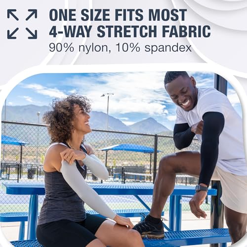 Image of SportsTrail Cooling Arm Sleeves for Men & Women - Breathable, UV Sun Protection, Sports Arm Sleeves for Women, Men & Youth
