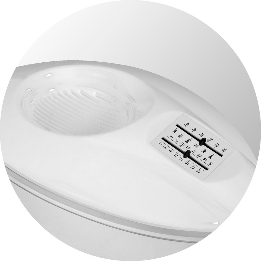 PearlCo Filtr do wody Astra (biały) – z 12 wkładami filtrującymi z magnezu AquaMag Unimax – pasuje do Brita Maxtra