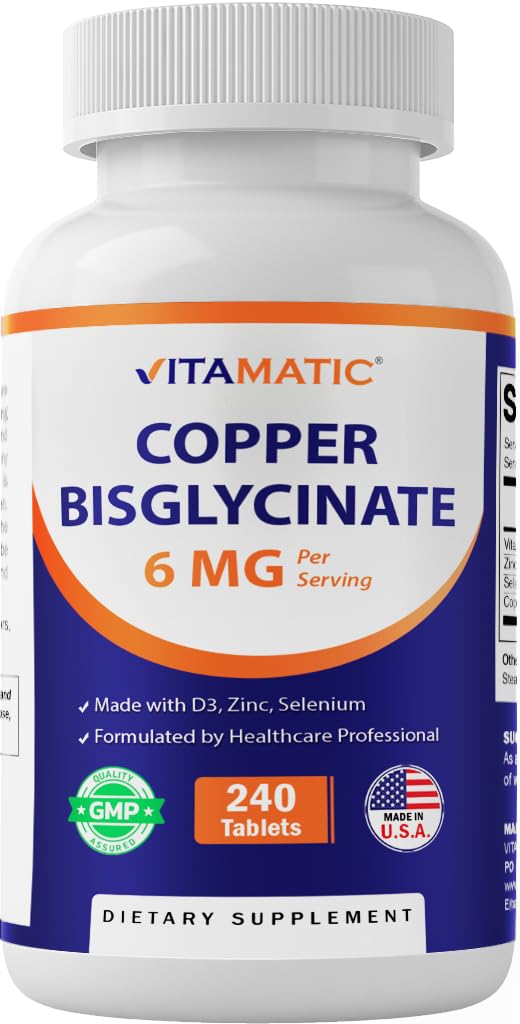 Vitamatic Copper Bisglycinate 6 mg