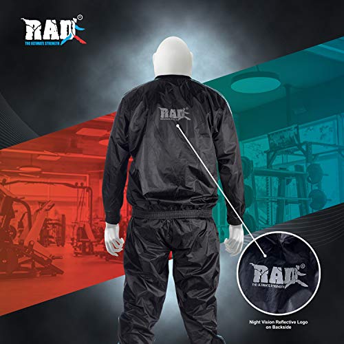 RAD Sauna Sweat Suit for Men & Women (Medium To 6XL) for Weight Loss & Fat Burn Sweating Suit (Blue, 4XL)