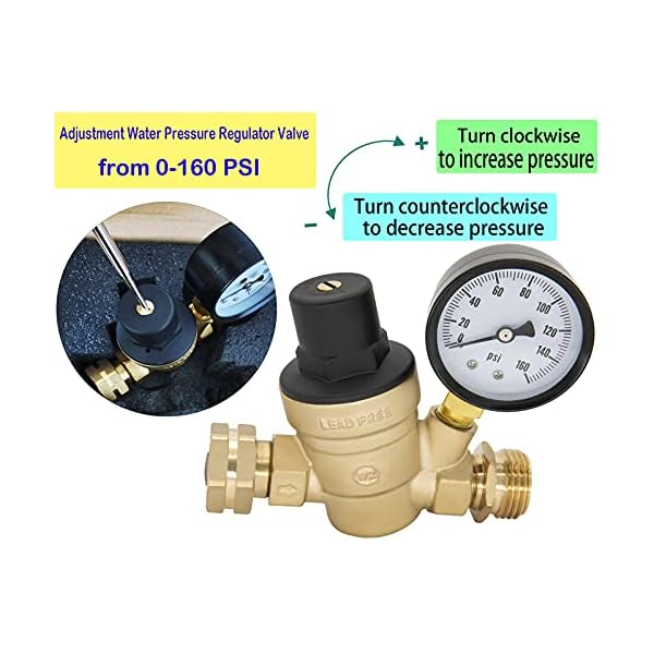 Water Pressure Regulator Valve for RV Water Pressure Regulator Valve