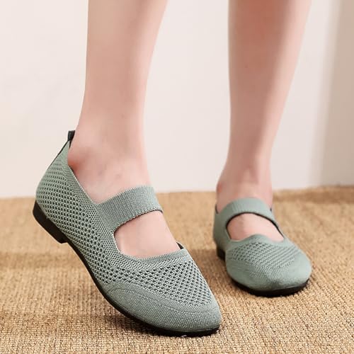 Women's Orthopedic Walking Flats, Arch Support Round Toe Elastic Band Flats, Comfortable Casual Slip-ons Shoes3