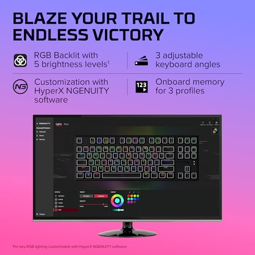 Alloy Origins Core, Tastiera Meccanica da Gaming Cablata, Illuminazione RGB, Telaio in Alluminio, 80 Milioni di Pressioni Garantite, Cavo USB-C, 3 Dispositivi Collegabili, Layout Inglese, Nera - Tastiera gaming - Immagine 4