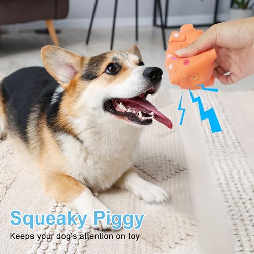 6 Juguetes de Cerdito Sonoro para Perros, 4 Pulgadas miniatura 5